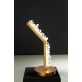 KA1782 WHITE QUARTZ TABLE LAMP